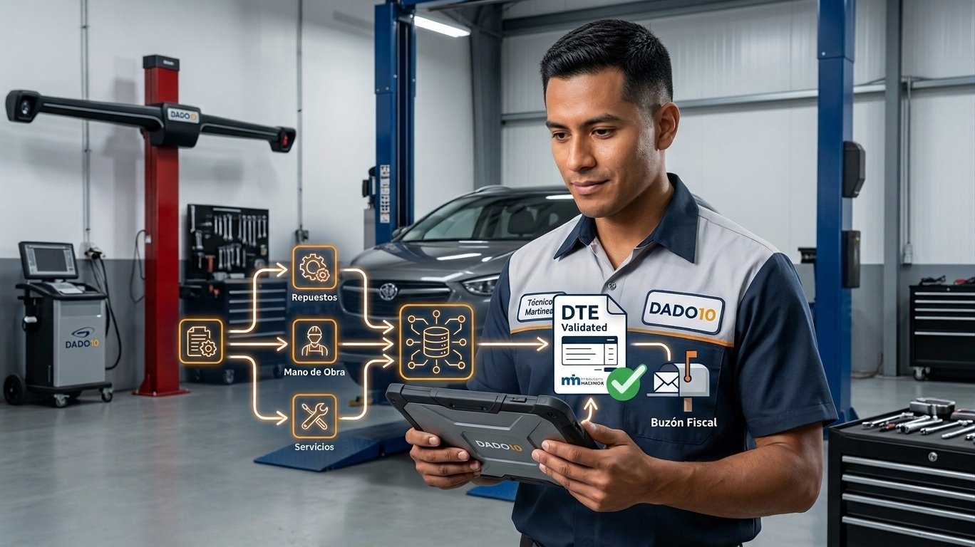 Integración de Orden de Trabajo a Factura Electrónica DTE Dado10